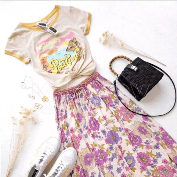 Postcards From Positano Boho Cotton Vintage Tee - Picture 8 of 13